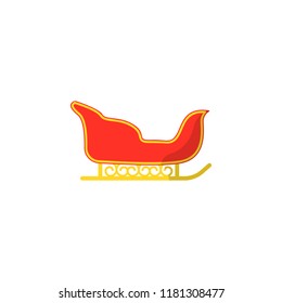 sledge icon. Element of colored Christmas holiday icon for mobile concept and web apps. Thin line sledge icon can be used for web and mobile