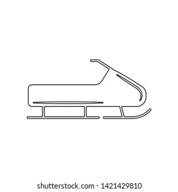 Sledge icon. Element of Winter for mobile concept and web apps icon. Outline, thin line icon for website design and development, app development