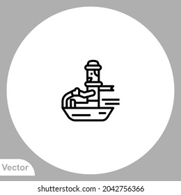Sledge icon sign vector,Symbol, logo illustration for web and mobile