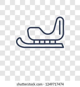 Sledge icon. Trendy Sledge logo concept on transparent background from Winter collection