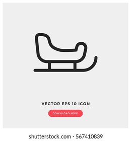 Sledge vector icon