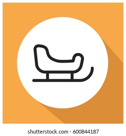 Sledge vector icon