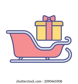Sledge vector icon Isolated Vector icon which can easily modify or edit

