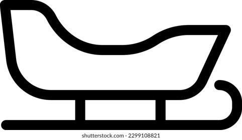sledge Vector illustration on a transparent background. Premium quality symmbols. Thin line vector icons for concept and graphic design.