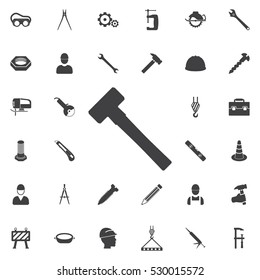 sledgehammer icon. Construction icons universal set for web and mobile