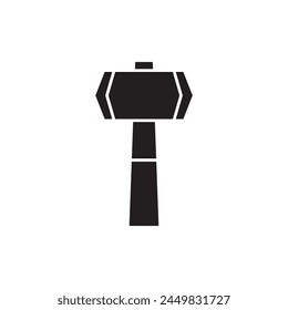 Sledgehammer icon design, isolated on white background, vector illustration