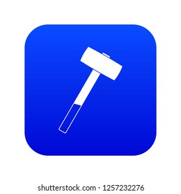 Sledgehammer icon digital blue for any design isolated on white vector illustration