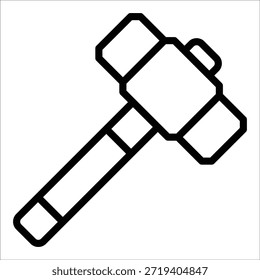 Elemento Ícone Sledgehammer Para Design