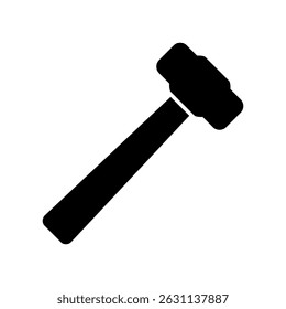 Ícone Sledgehammer sobre fundo branco, design de ilustração Vetor.