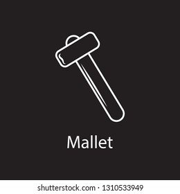 The sledgehammer icon icon. Simple element illustration. The sledgehammer icon symbol design from Construction collection set. Can be used in web and mobile