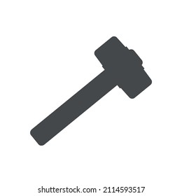 Sledgehammer Icon. Vector Simple Illustration