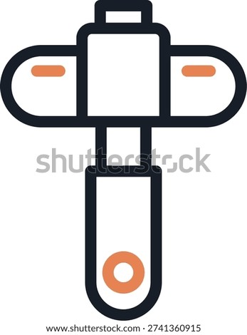 Sledgehammer Line Due Icon Design