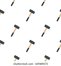 Sledgehammer pattern seamless flat style for web vector illustration