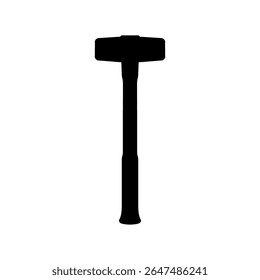 Projeto de ilustração plana vetor de silhueta Sledgehammer.