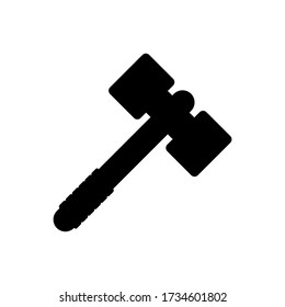 Icono de la herramienta de martillo, diseño del signo de martillo. Herramienta Generador.