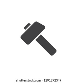 Sledgehammer vector icon. filled flat sign for mobile concept and web design. Hammer simple solid icon. Symbol, logo illustration. Pixel perfect vector graphics