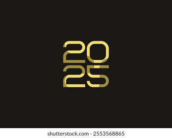 A sleek 2025 design with a modern, minimalist touch. Ideal for New Year posters, event decorations, social media posts, promotions, websites, or creative backgrounds to elevate your content!