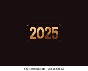 A sleek 2025 design with a modern, minimalist touch. Ideal for New Year posters, event decorations, social media posts, promotions, websites, or creative backgrounds to elevate your content!