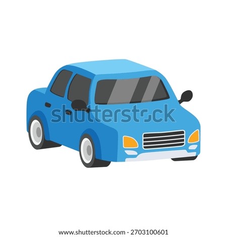 Sleek 2d style icon of high-end luxury car