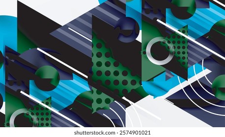 Sleek abstract background - layered triangles with vibrant gradient tones. Semi-transparent shapes add depth and contemporary aesthetic