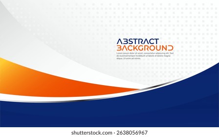 Sleek Abstract Background with Orange Accent and Pixelated Pattern: Modern Design for Presentations and Digital Media with Vibrant Curves