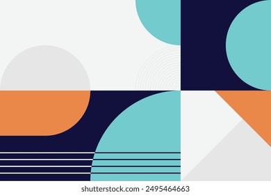 Sleek abstract design featuring cool blues and a pop of orange with clean lines ideal for modern web banners and graphics