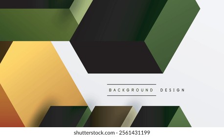 Sleek abstract design featuring isometric 3D blocks in a clean, modern composition. Perfect for tech-inspired themes, with vibrant colors and geometric precision