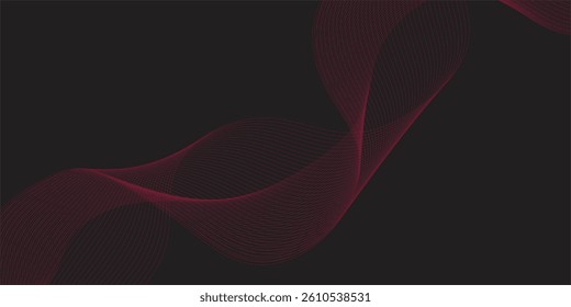 Sleek Abstract Design Featuring Red Blended Lines in Motion Across a Pure Black Background, Designed for Maximum Impact in Technology, Entertainment, or Digital Art Projects


