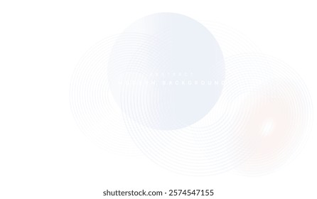 a sleek abstract modern background with a gradient transitioning from deep blue to purple. Two interlocking circular line patterns form a central focal point