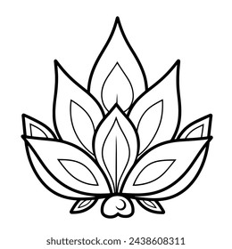 Sleek agave outline icon in scalable vector format.