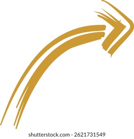 A sleek arrow icon representing movement and direction, ideal for navigation and instructional design.