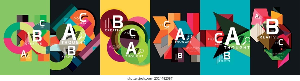 Sleek background design with geometric shapes, options, steps, or scheme. Captivating patterns and orderly arrangements create a modern visual experience
