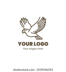 "Sleek Bird Logo Design with Stylish Lines and Contemporary Appeal"

