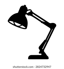 A sleek black adjustable desk lamp designed for focused lighting and optimal workspace illumination, ideal for offices and study areas.