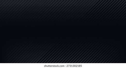 Sleek black background with vertical stripes. The black background has a subtle textured pattern, enhancing its modern, elegant black style. Digital background vector. Black background.