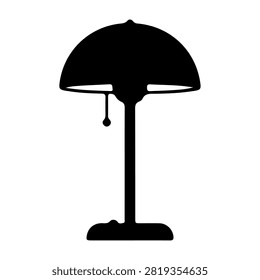 A sleek black desk lamp featuring an adjustable shade, ideal for reading, studying, or working in a contemporary home or office environment.