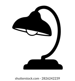 A sleek black desk lamp featuring an adjustable arm, ideal for reading, studying, or working at a desk in home or office environments.