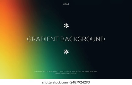 Sleek black to green gradient background