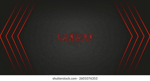  sleek black luxury background with red glowing geometric lines and subtle texture. Perfect for elegant, modern, and futuristic designs