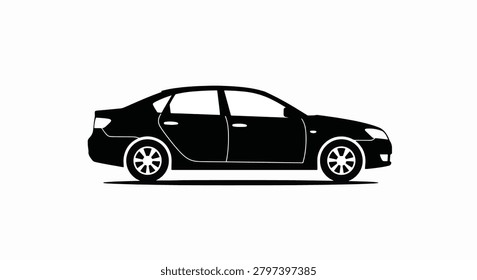 A sleek black luxury SUV with tinted windows and chrome accents on a plain white background