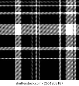 Elegante preto e branco xadrez padrão.  Perfeito para designs têxteis, fundos de site ou ilustrações de moda.  Essa textura clássica e intemporal evoca um senso de sofisticação e estilo.