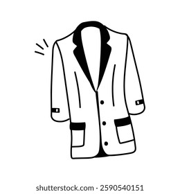 Sleek blazer vector, ready to use icon