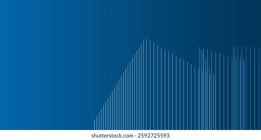 A sleek blue abstract background with converging lines and smooth gradients. The dynamic design and subtle transitions create a visually appealing and versatile backdrop for various creative projects.