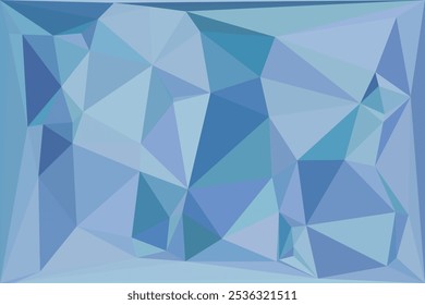 Sleek Blue Abstract Background Low Poly Design for Modern Aesthetics and Creative Visual Appeal