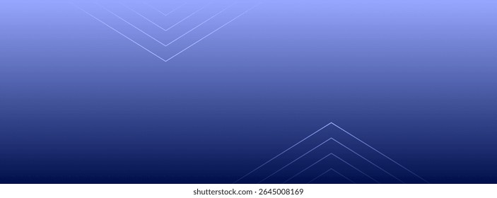 Sleek blue gradient background with subtle, highlighted, outlined V-shaped geometric patterns at opposing corners. Modern, clean design for technology or abstract themes