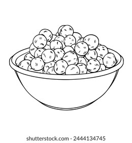 Sleek chocolate chips icon vector, perfect for dessert-themed projects. Irresistible charm.
