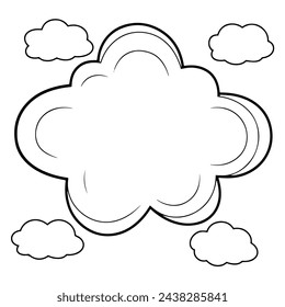 Schlankes Cloud-Umrisssymbol im skalierbaren Vektorformat für einfache Verwendung.
