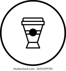 Sleek Coffee Cup Icon Design for Cafes and Beverage Products Illustrations