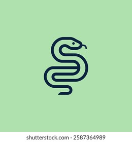 A sleek, coiled snake logo symbolizing power, agility, and mystery with a modern design.