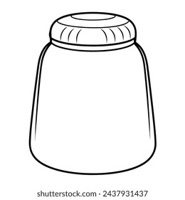 Sleek condiment bottle outline icon in scalable vector format.
